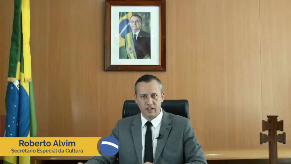 Roberto Alvim, secretário da Cultura (Foto:Reprodução)
