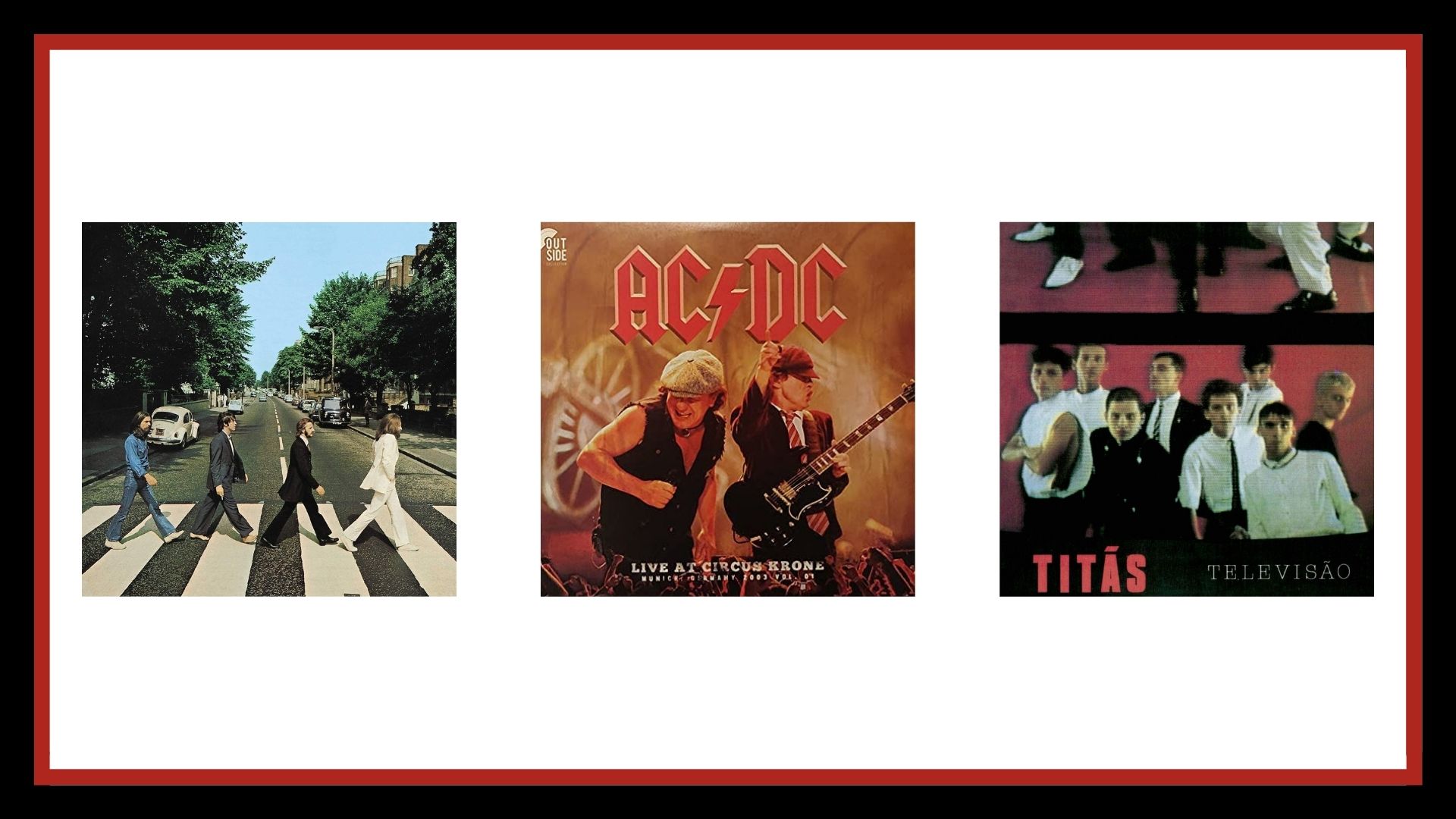 Capas dos discos de vinil de rock disponíveis já na Amazon