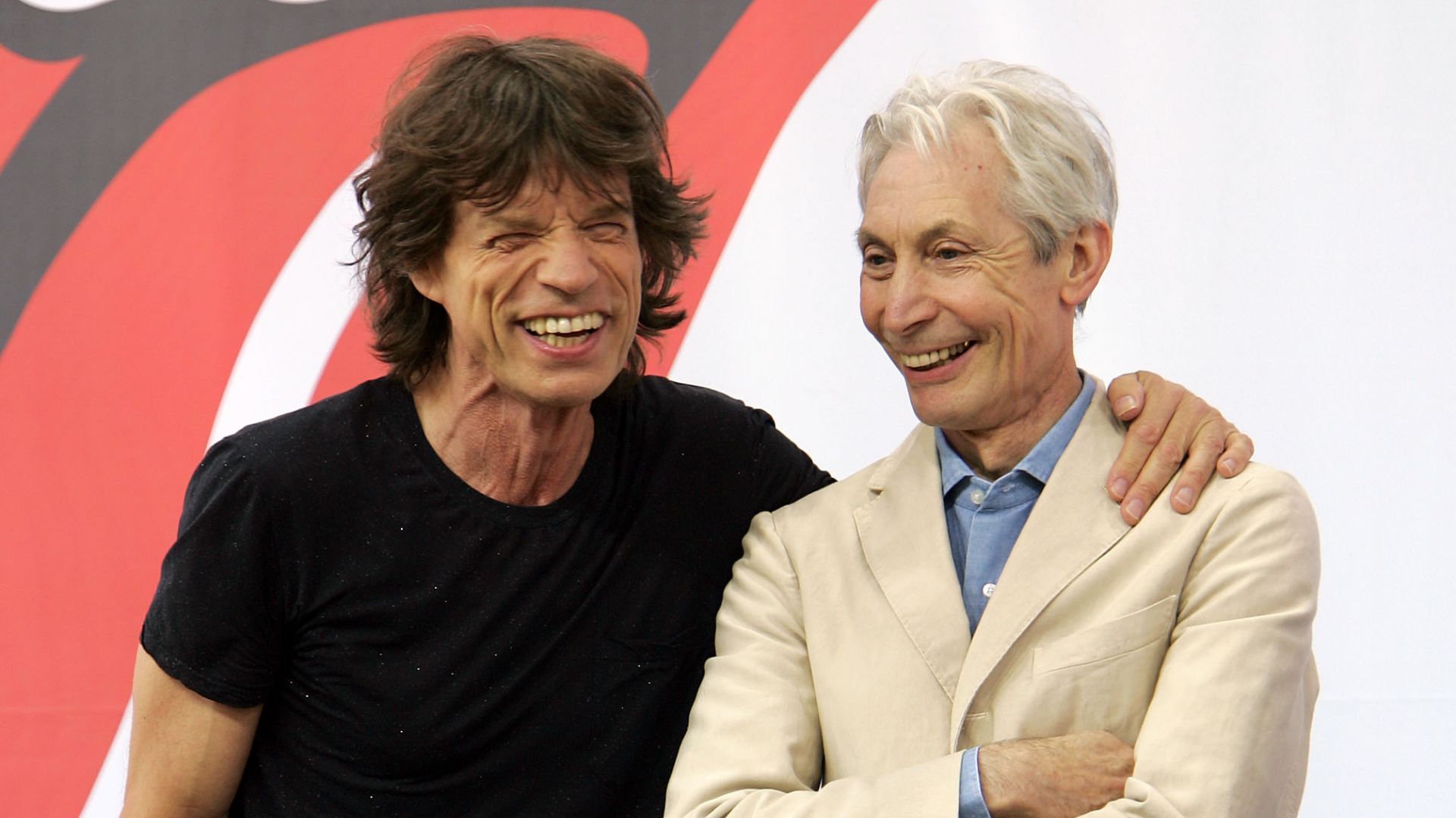 Mick Jagger e Charlie Watts (Foto: Scott Gries / Equipe)