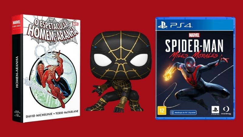 Games, bonecos, HQs e muitos outros itens que irão te agradar qualquer fã do super herói