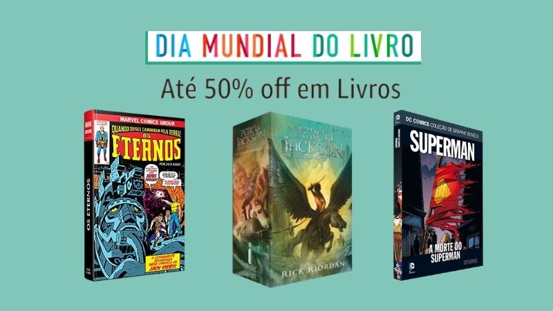 Aproveite o Dia Mundial do Livro na Amazon para garantir suas leituras geeks com até 50% off