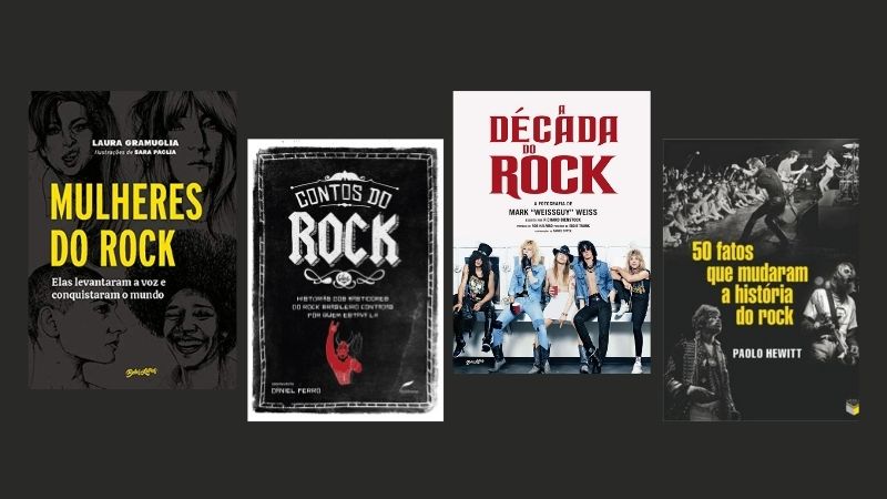 Presenteie um grande fã com livros sobre a História do Rock