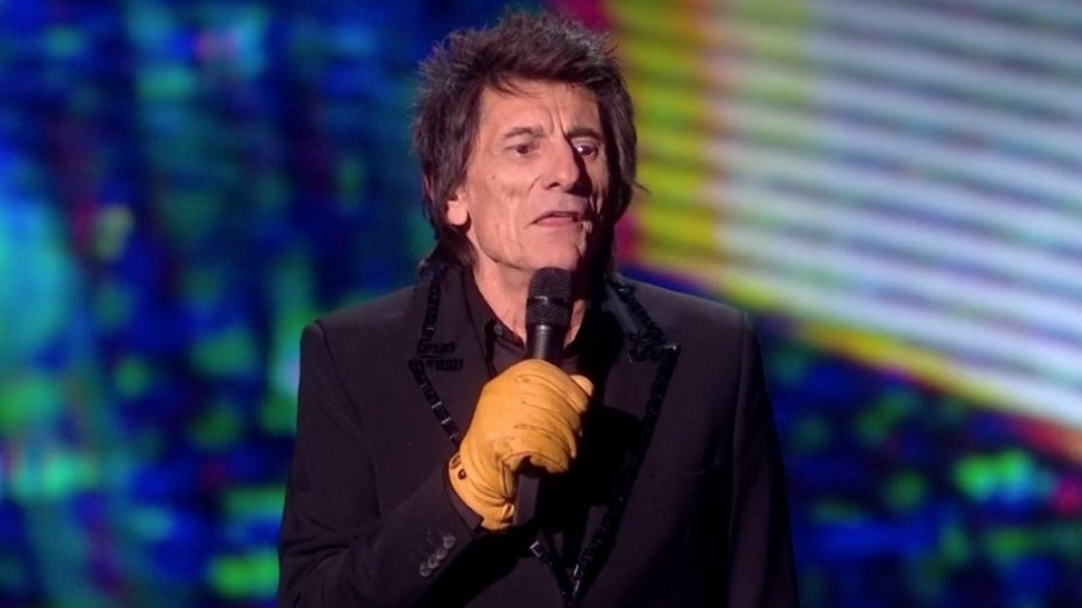 Ronnie Wood no Brit Awards 2020 (Foto:Reprodução/Twitter)