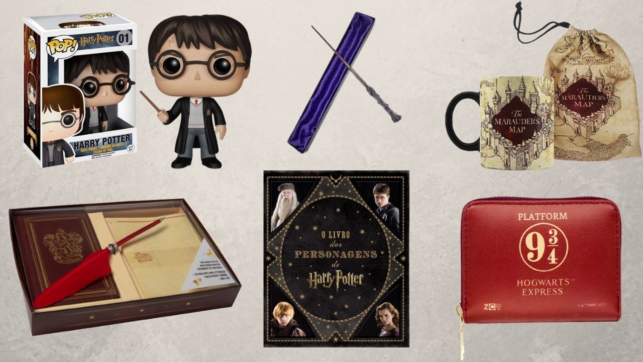 Bonecos colecionáveis, livros e outros produtos que vão fascinar todos os fãs do  bruxinho
