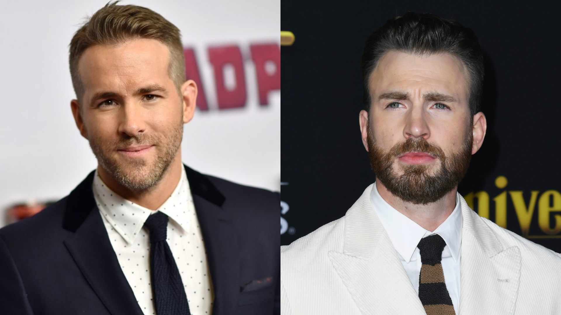 Ryan Reynolds (Foto: Dimitrios Kambouris / Getty Images) | Chris Evans (Foto: Jon Kopaloff / Getty Images)