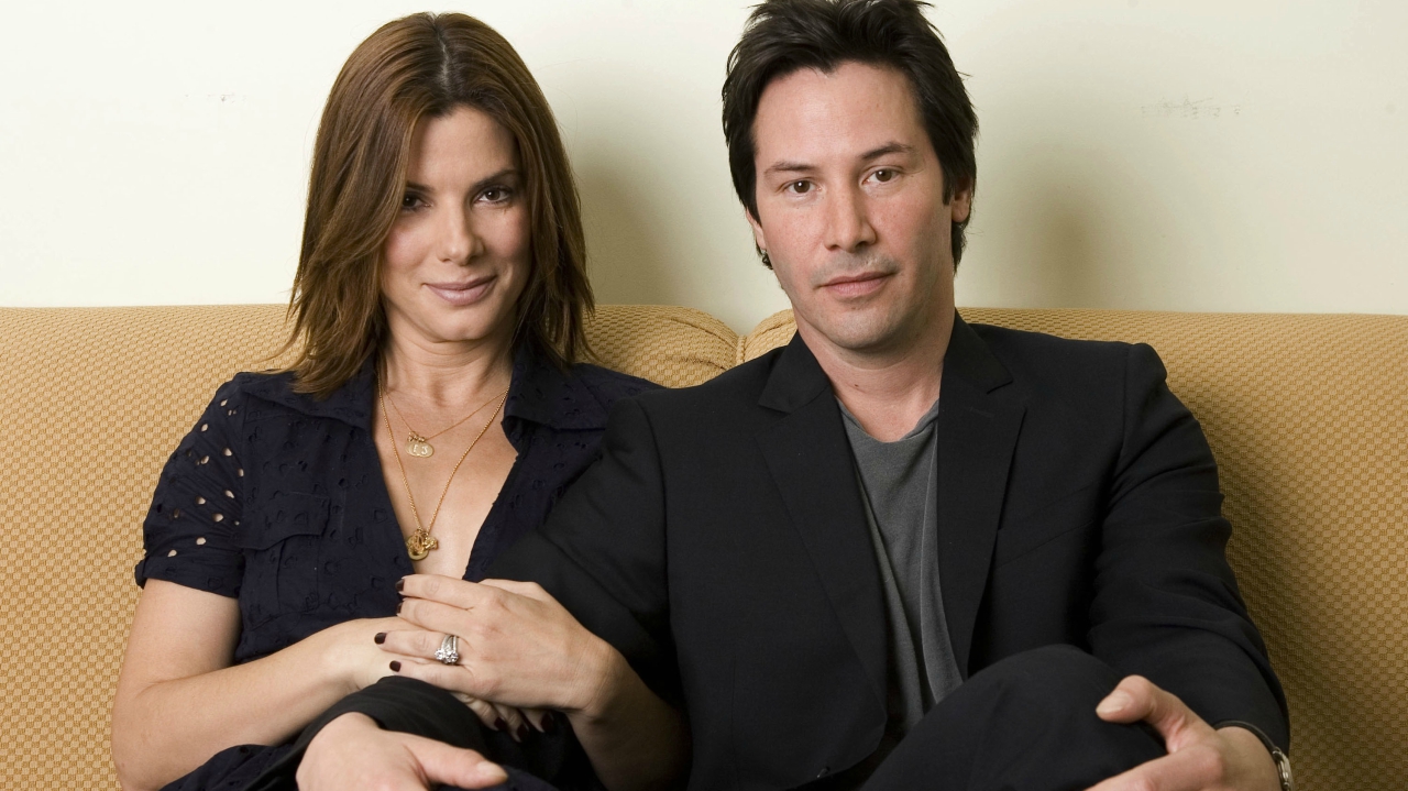 Sandra Bullock e Keanu Reeves (Foto: AP Photo/Matt Sayles)