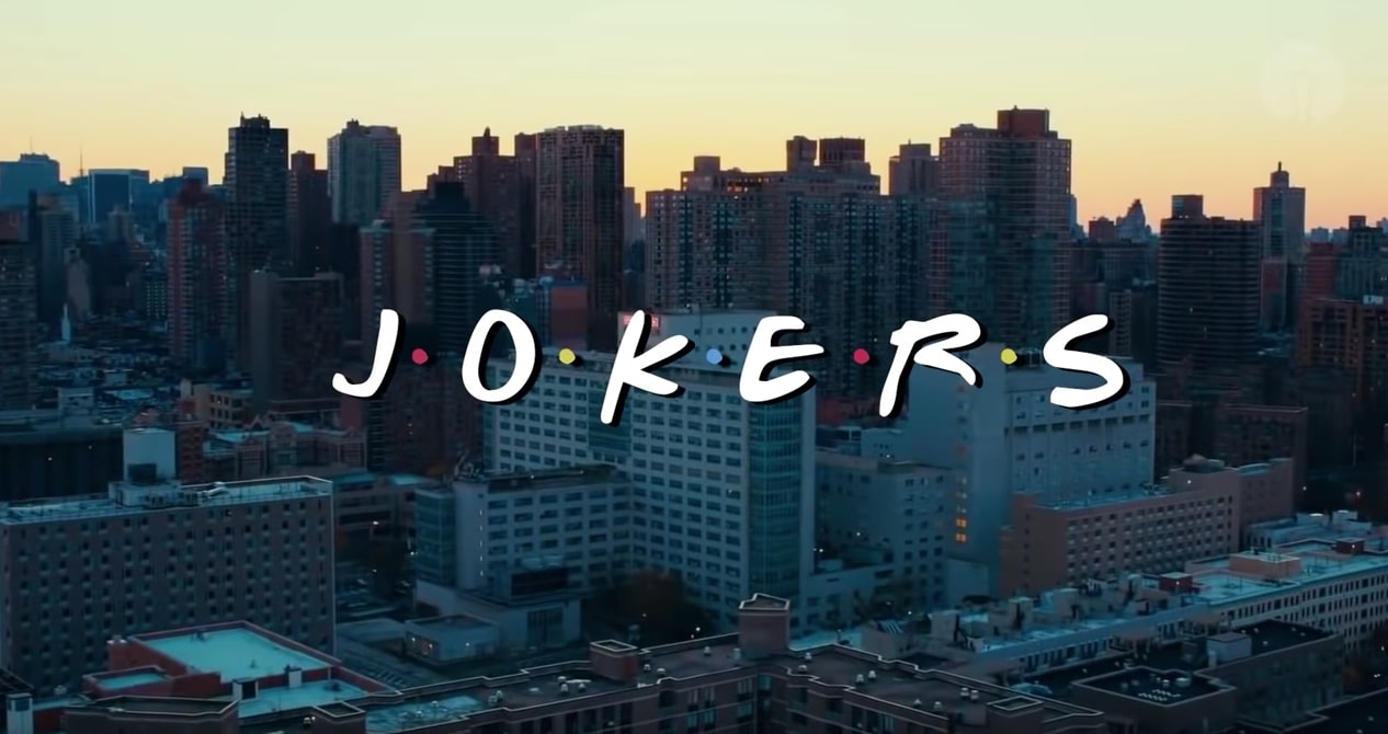 Montagem criada com a fusão de Friends e Joker (Foto:Reprodução/YouTube/Darth Blender)