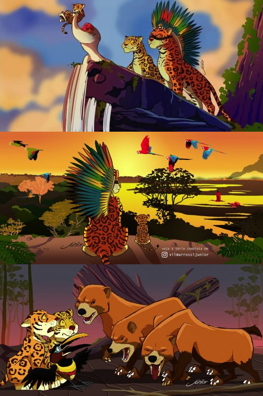 ilustração O Rei Leão