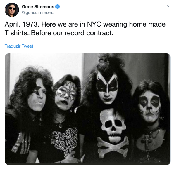 foto rara Kiss reproducao twitter