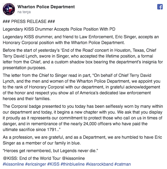 post departamento de polícia