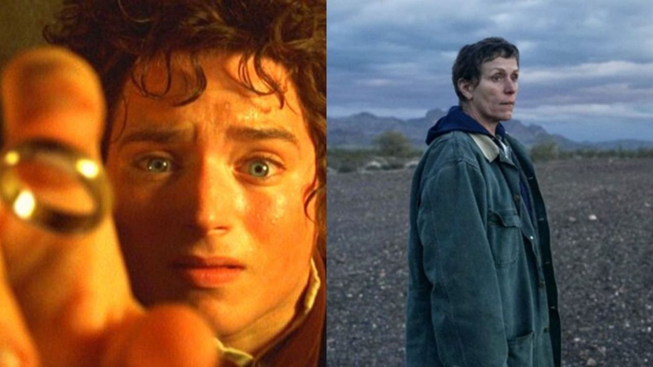 Senhor dos Anéis (Foto: Divulgação/Netflix) / Nomadland (Foto: Reprodução via IMDb)