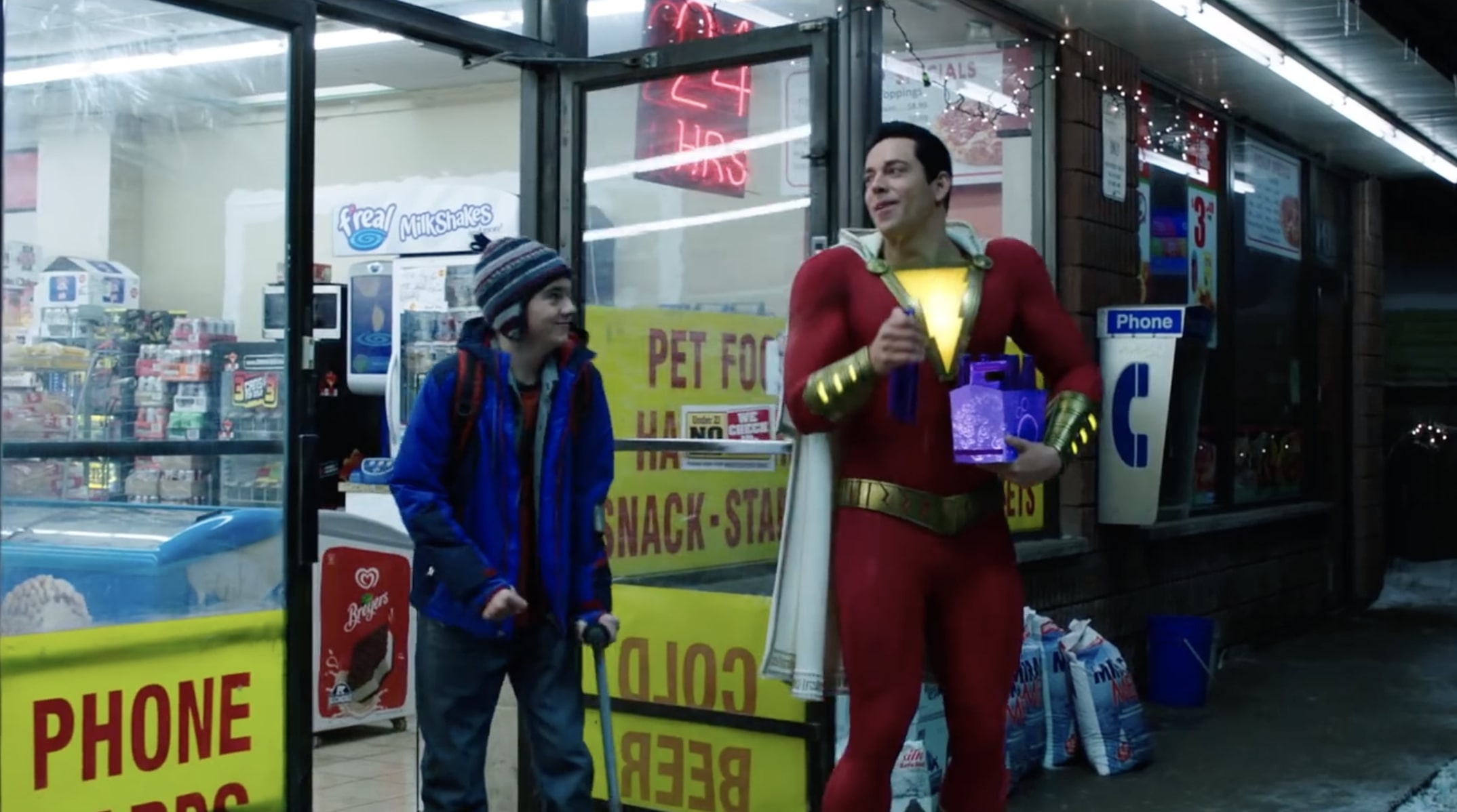 Cena do trailer de Shazam! (Foto:Reprodução)