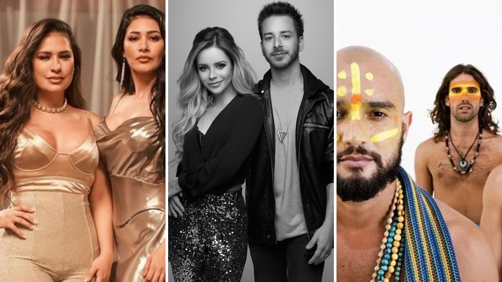 Simone e Simaria (Foto: Reprodução / Instagram), Sandy e Júnior (Foto: Reprodução / Youtube) e ForFun (Foto: Reprodução / Youtube)