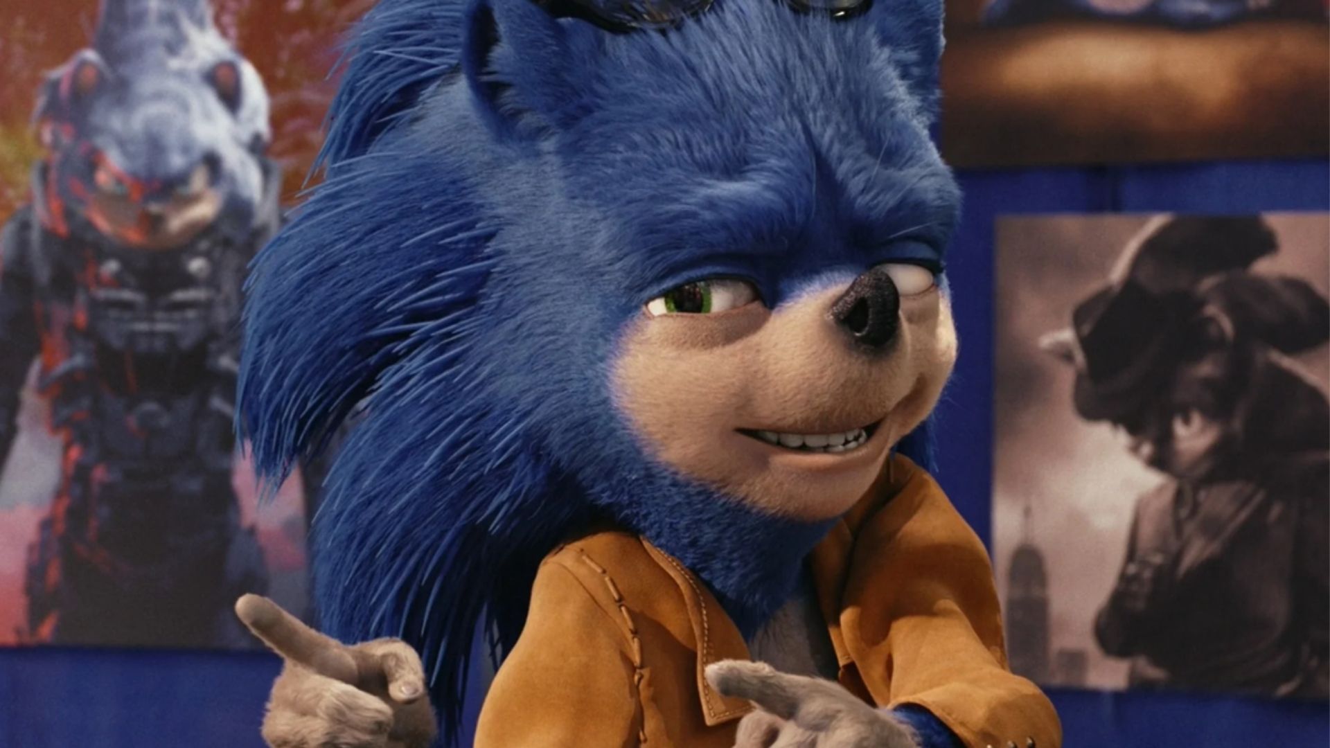 Sonic Feio (Foto: Reprodução / Tico e Teco: Defensores da Lei)