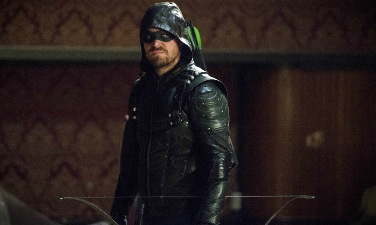 Stephen Amell como Arrow (Foto: Reprodução)
