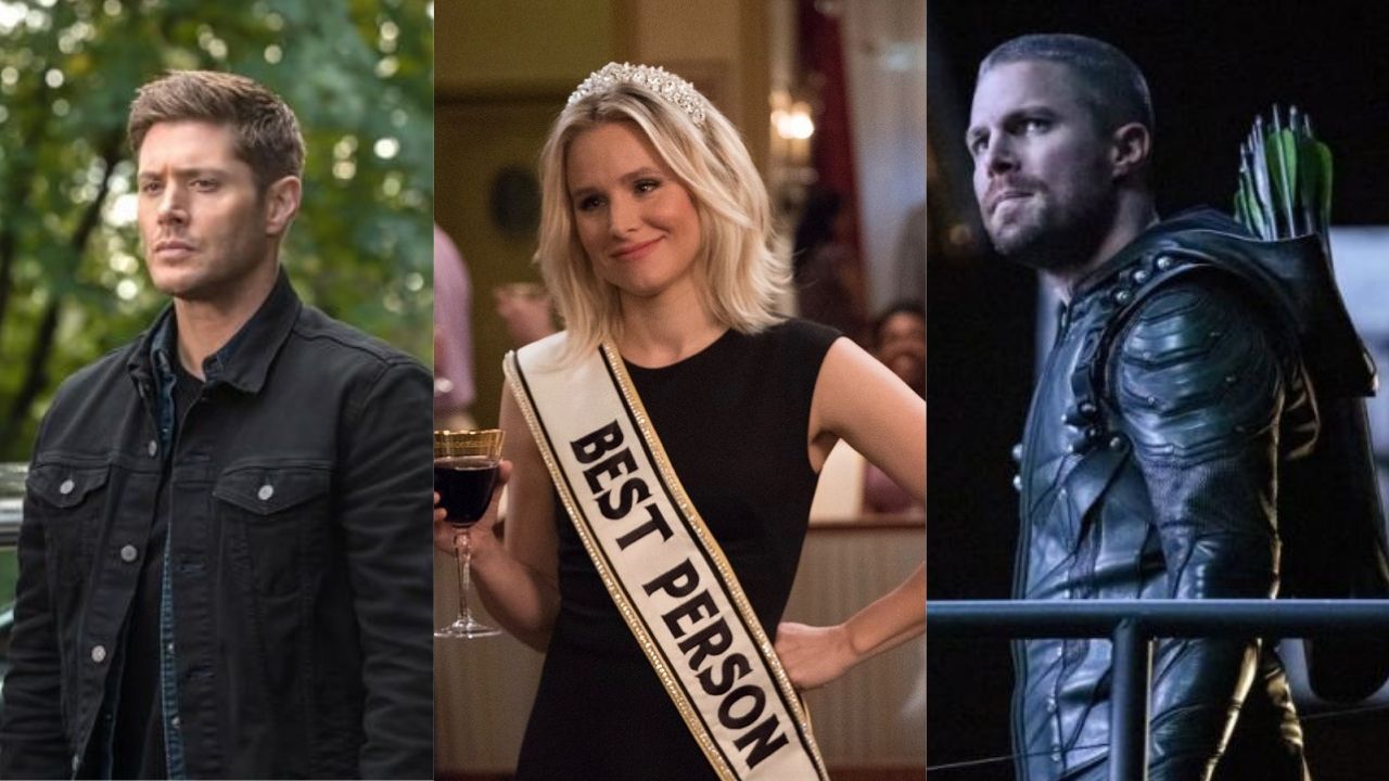 Supernatural, The Good Place e Arrow dão adeus às telas (Foto 1: Divulgação/ CW/ Foto 2: Reprodução/ Foto 3: Divulgação/ CW)