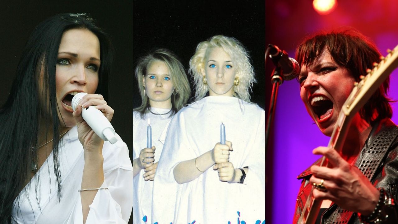 Tarja Turunen (Foto: Jo Hale/Getty Images), Santa Lucia (Foto: Reprodução) e Lzzy Hale (Foto: Phillip Faraone/Getty Images for Gibson)