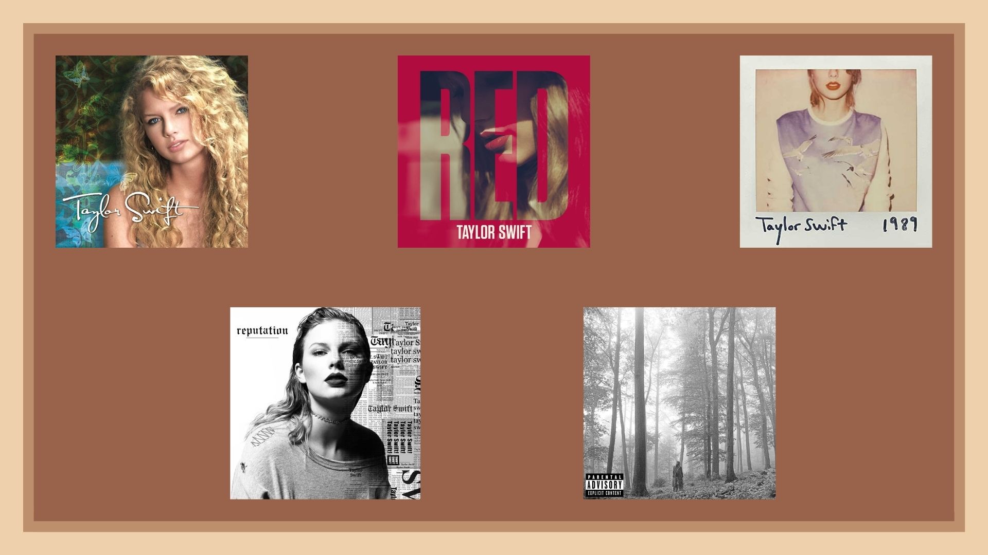 Capas dos discos disponíveis na Amazon