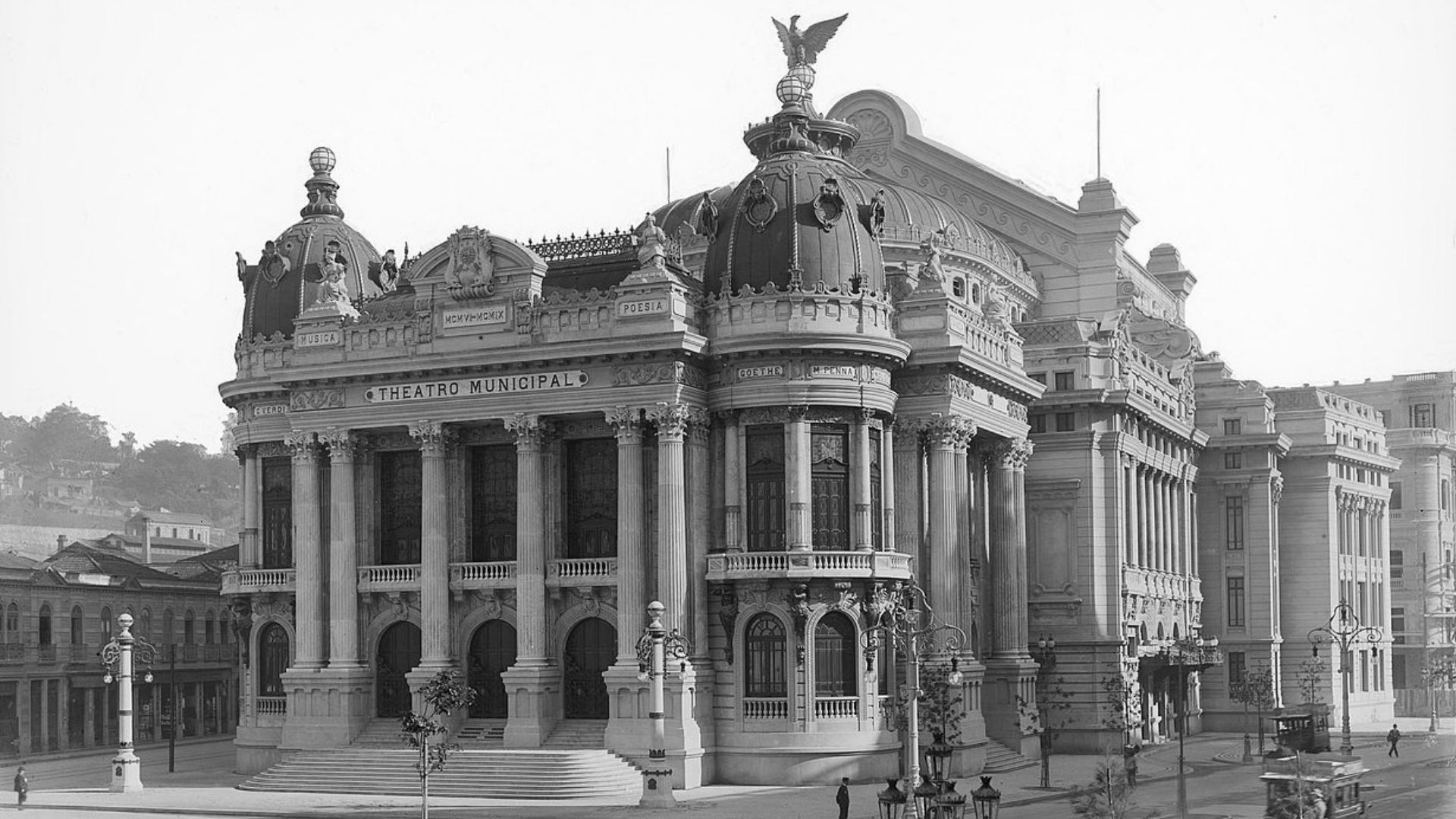 Teatro Municipal de São Paulo quando recebeu a Semana de 22 (Foto: WikimediaCommons)