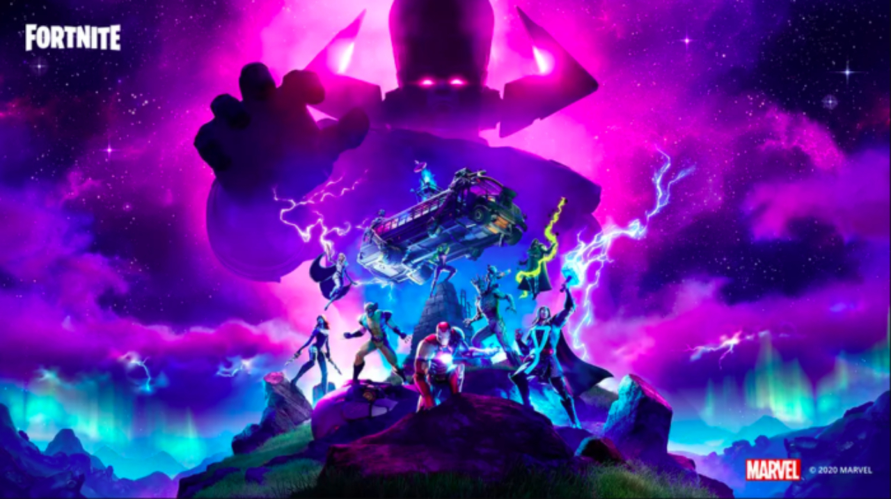 Poster da Quarta Temporada de Fortnite (foto: reprodução/ Epic Games - Marvel)