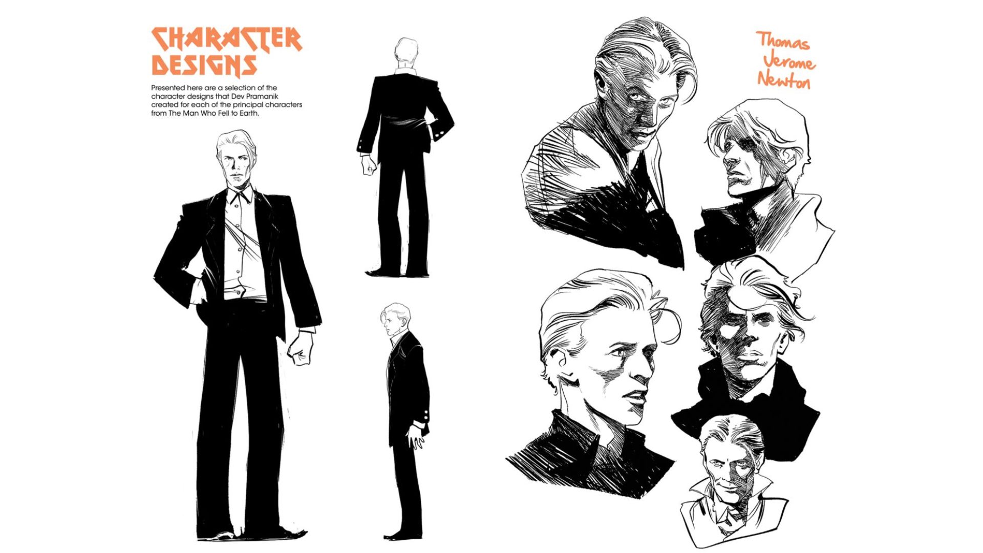 Caricatura de David Bowie para a Titan Comics