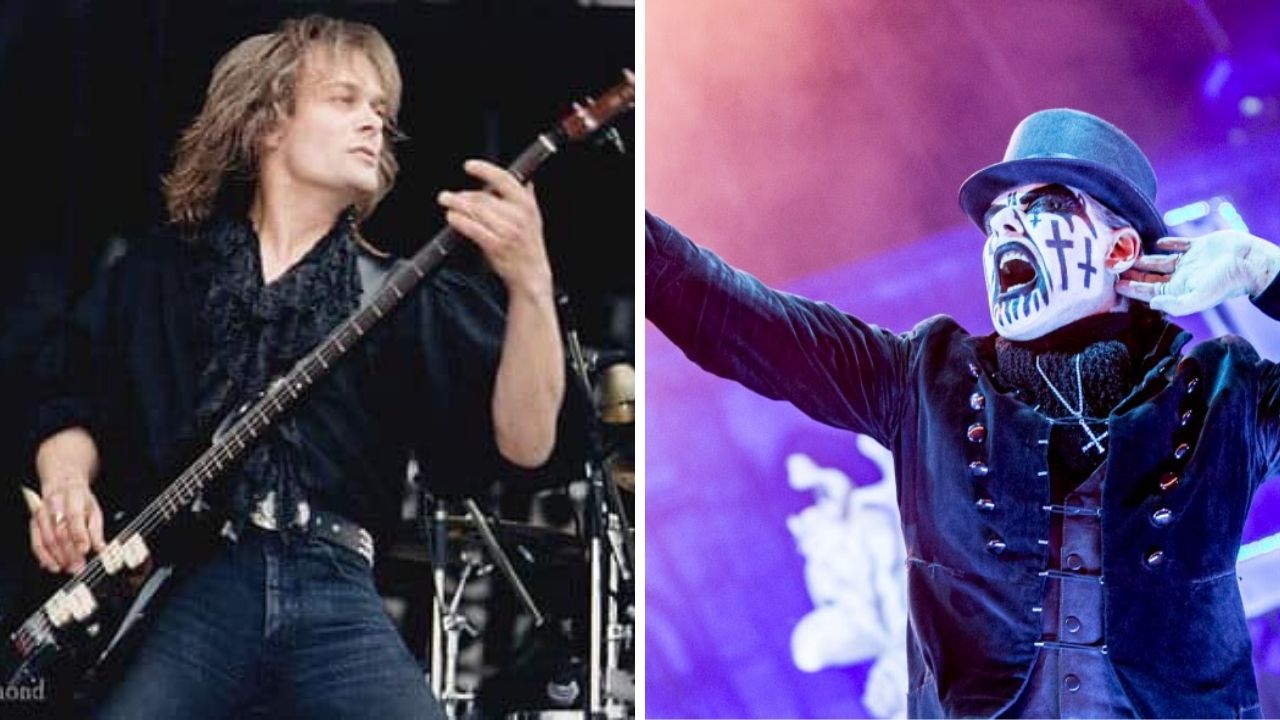 Timi Hansen e King Crimson (Foto 1: Reprodução Twitter e Foto 2: Divulgação)