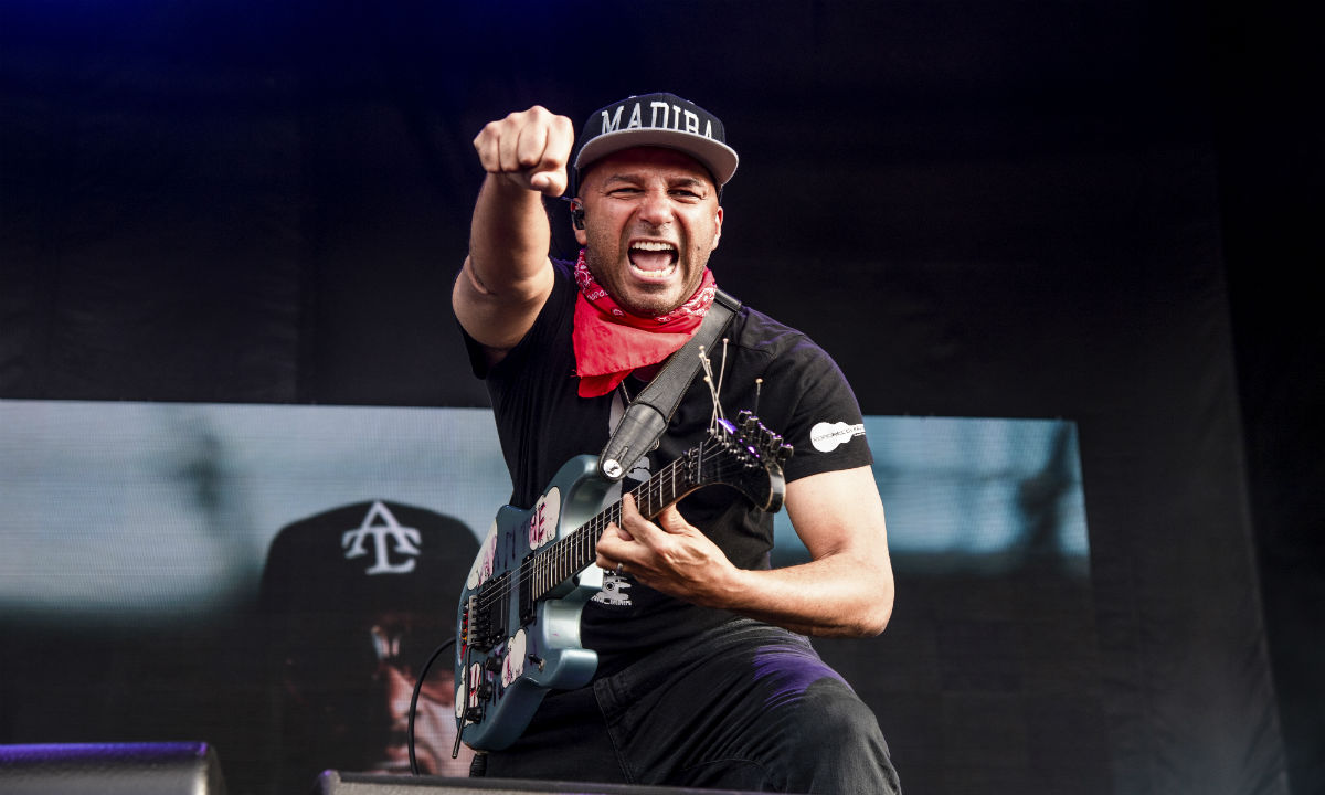 Guitarrista Tom Morello no Sonic Temple Art and Music Festival, 2019 (Foto: AP Photo/Amy Harris)