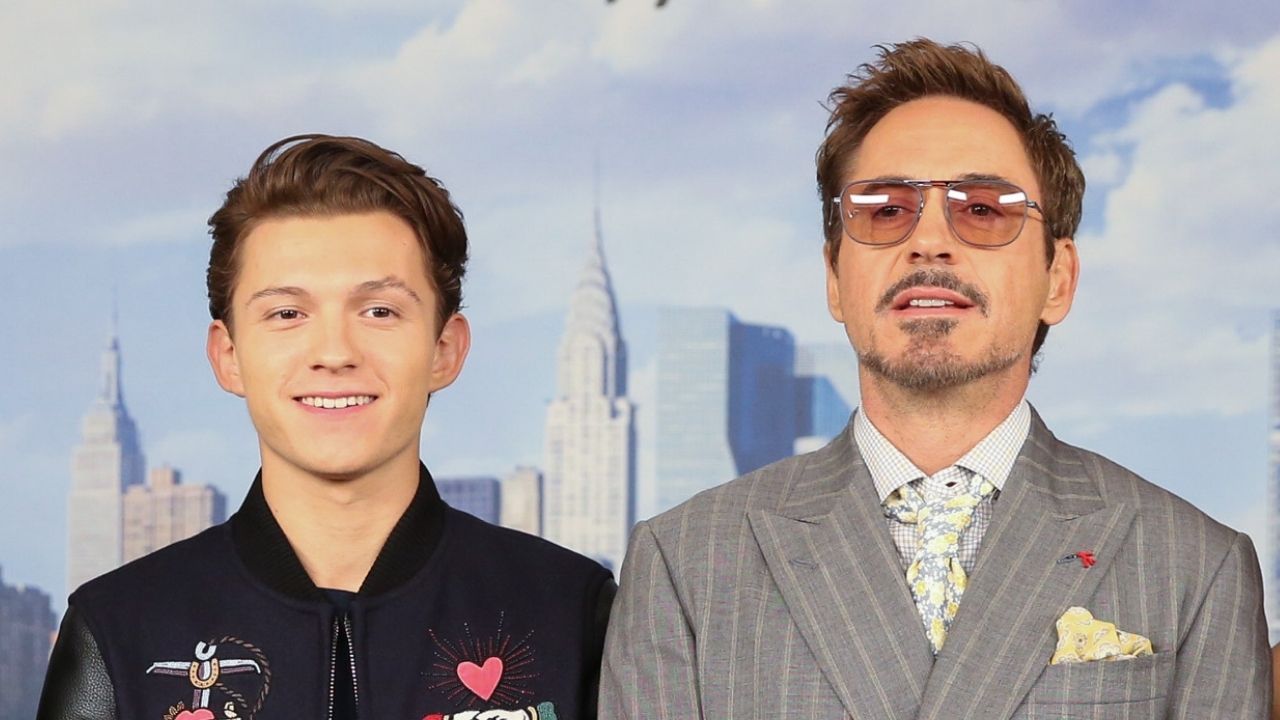 Tom Holland e Robert Downey Jr. (Foto: Rob Kim / Getty Images)