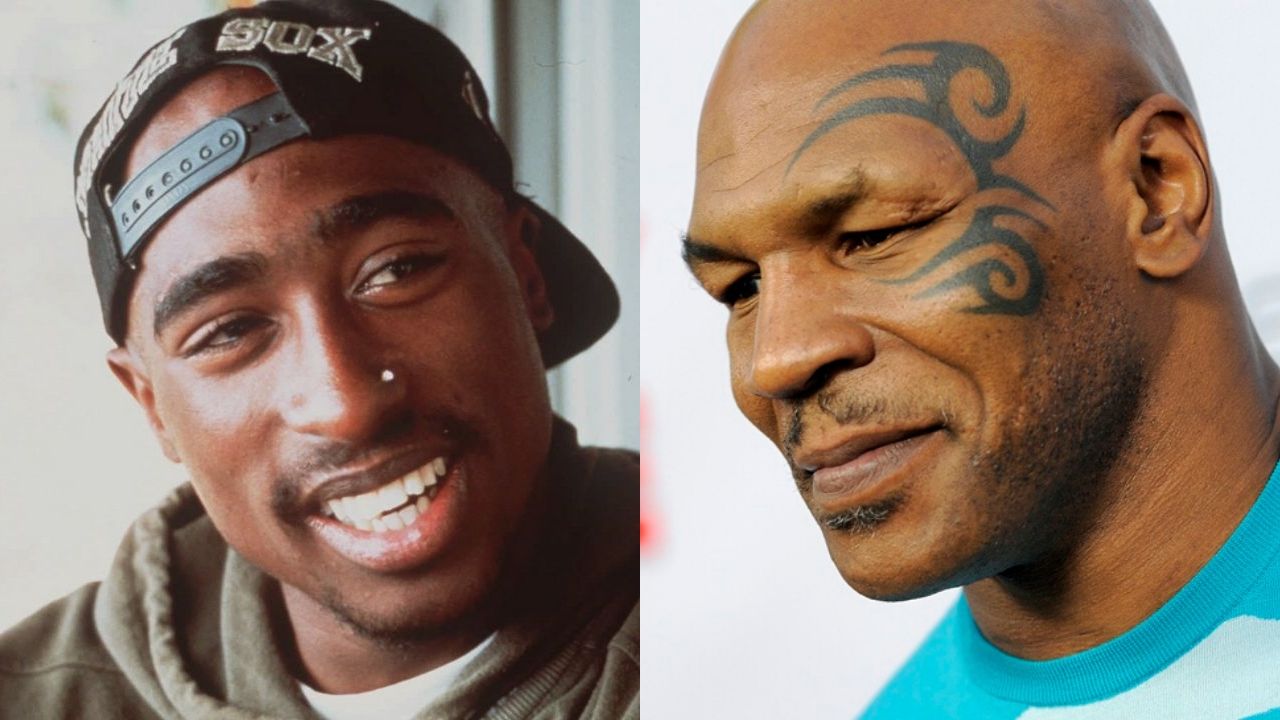 Tupac Shakur e Mike Tyson (foto: Chris Pizzello/ AP)