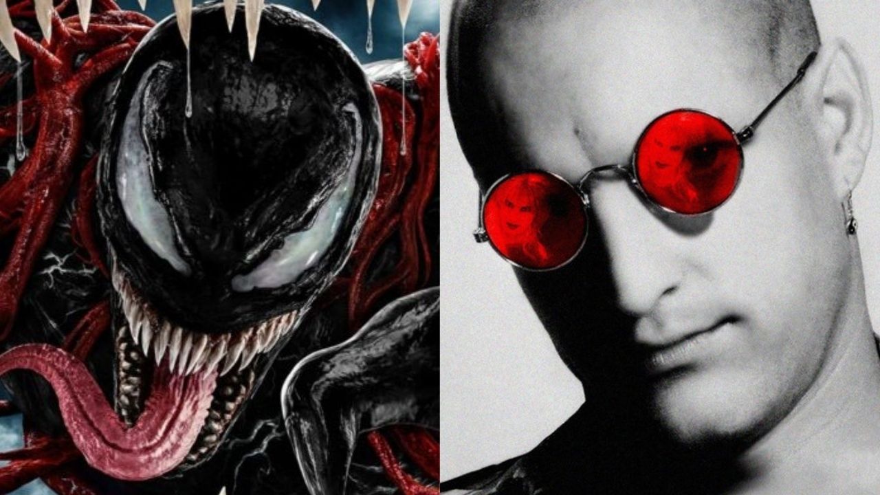 Pôster de Venom 2 (Foto: Divulgação/Sony Pictures)/ Pôster de Assassinos por Natureza (Foto: Divulgação)