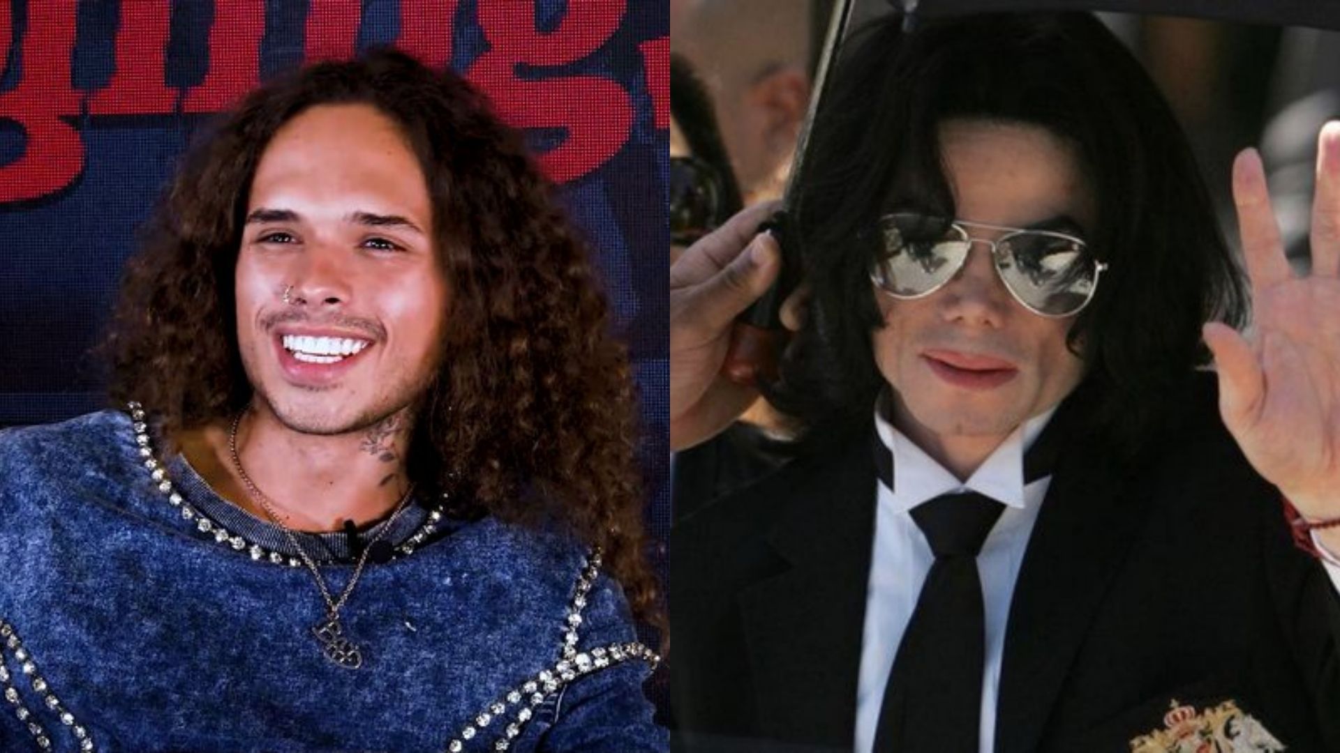 Vitão (Foto: Reprodução) e Michael Jackson (Foto: Win McNamee / Getty Images)