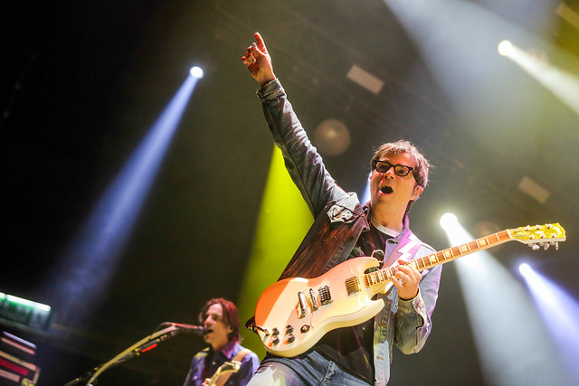 Rivers Cuomo, do Weezer, esbanjou simpatia em São Paulo (foto: Ricardo Matsukawa/Divulgação)