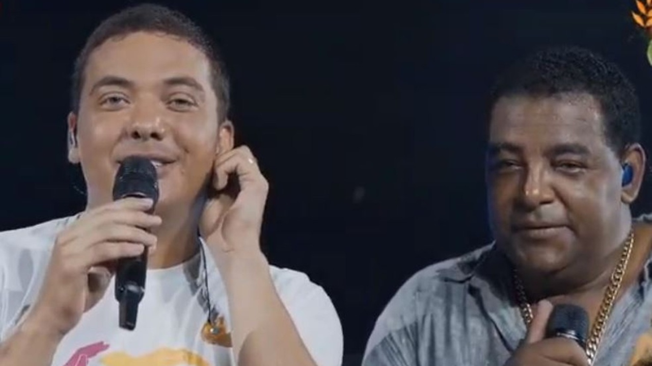 Wesley Safadão e Luiz Carlos em live (foto: reprodução/ YouTube)