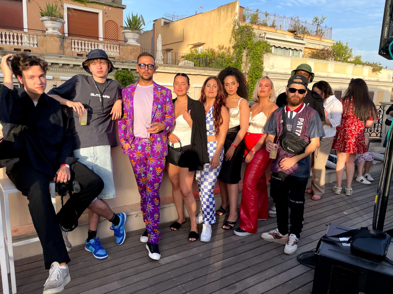 Influencers no show de Post Malone na Itália (Gabriele Pereira)
