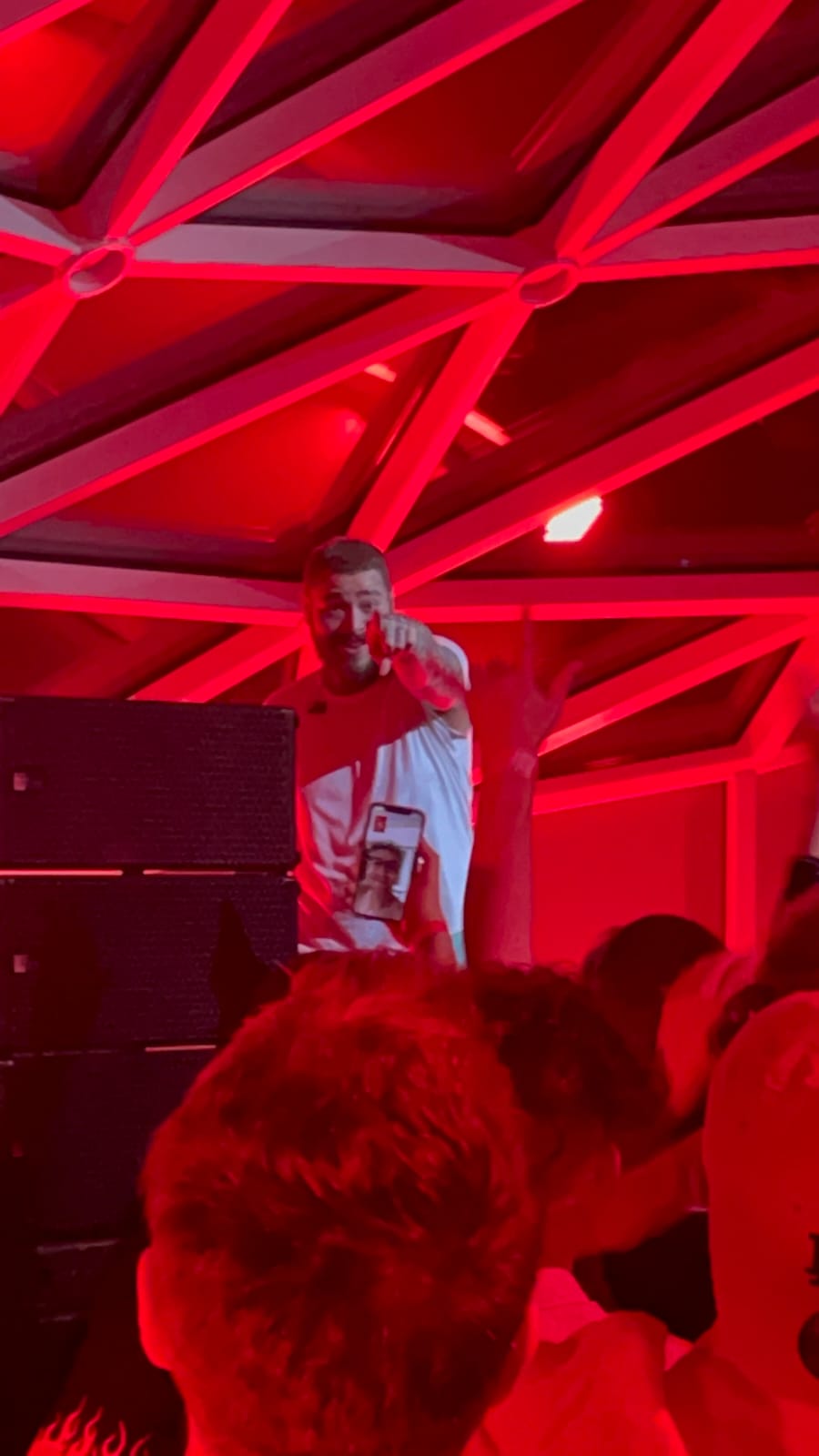 Post Malone em show na Itália (Gabriele Pereira)