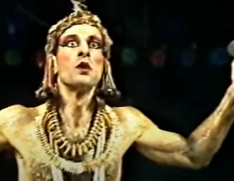 Ney Matogrosso no Rock in Rio 1985 (Reprodução/YouTube)